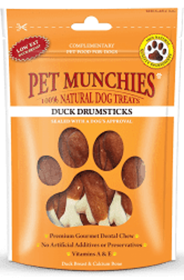 Picture of Pet Munchies Dog Duck Drumsticks - 8 x 100g